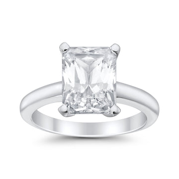 Solitaire Engagement Ring Cubic Zirconia 925 Sterling Silver Wholesale